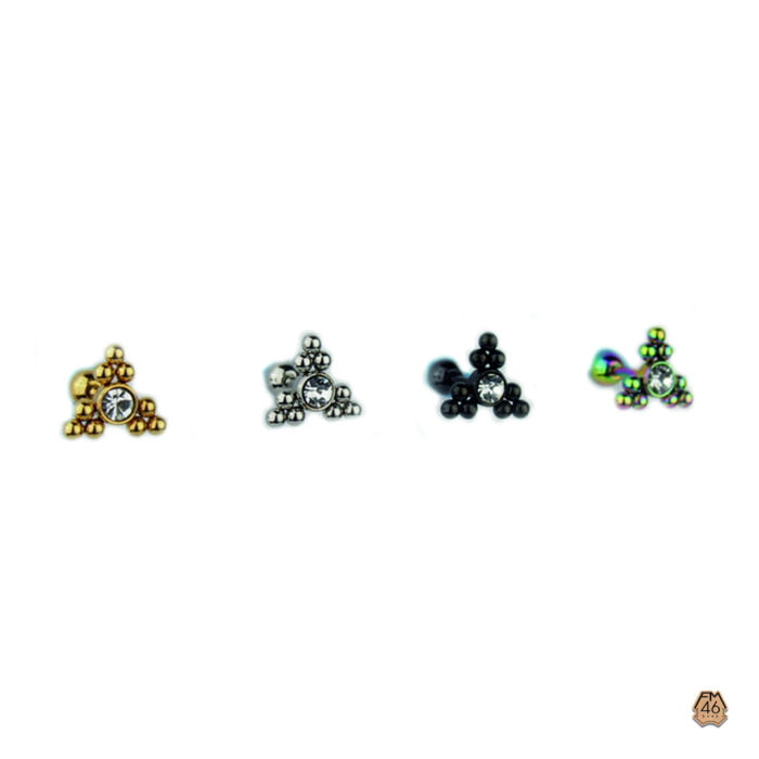 lucky piercing tek ta yldz kkrdak helix tragus conch piercing 118